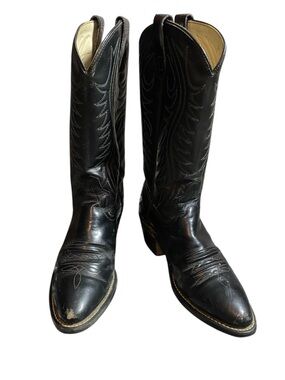 Vintage Black Cowgirl Boots